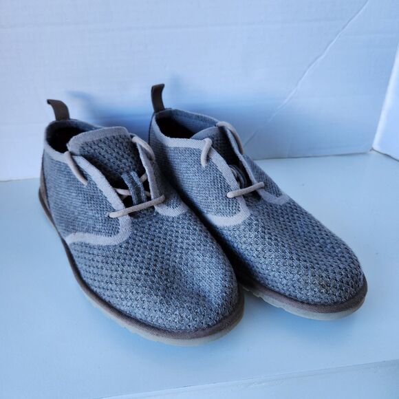 UGG Hyperweave Wool "Dark charcoal"  Mens Chukka Boot Shoes  US Size 10 - Picture 3 of 9